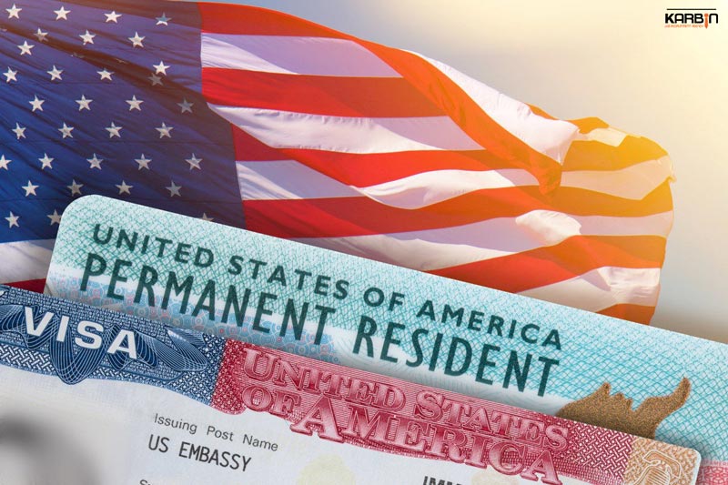 ویزای آمریکا به همراه گرین کارت