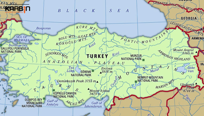 موقعیت-جغرافیایی-ترکیه