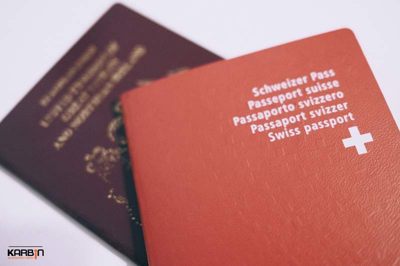جلد پاسپورت کشور سوئیس