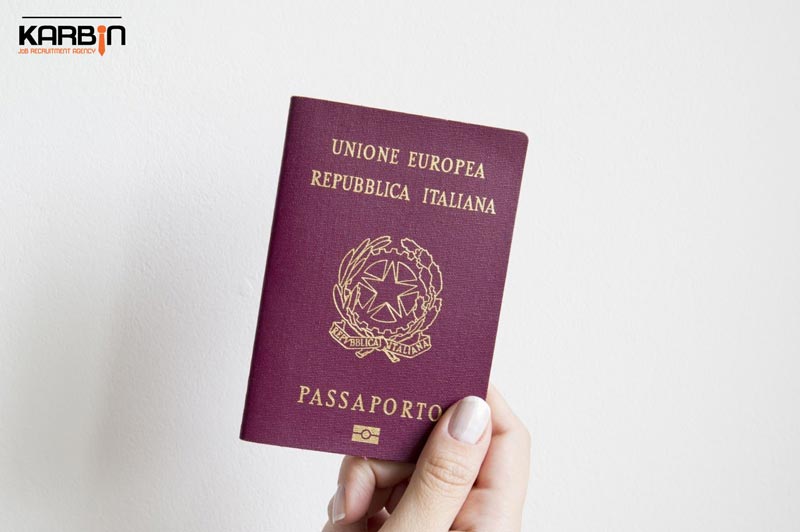 جلد پاسپورت کشور ایتالیا