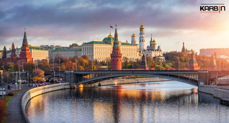 نمایی از شهر مسکو پایتخت کشور روسیه، شهری بزرگ و پرجمعیت